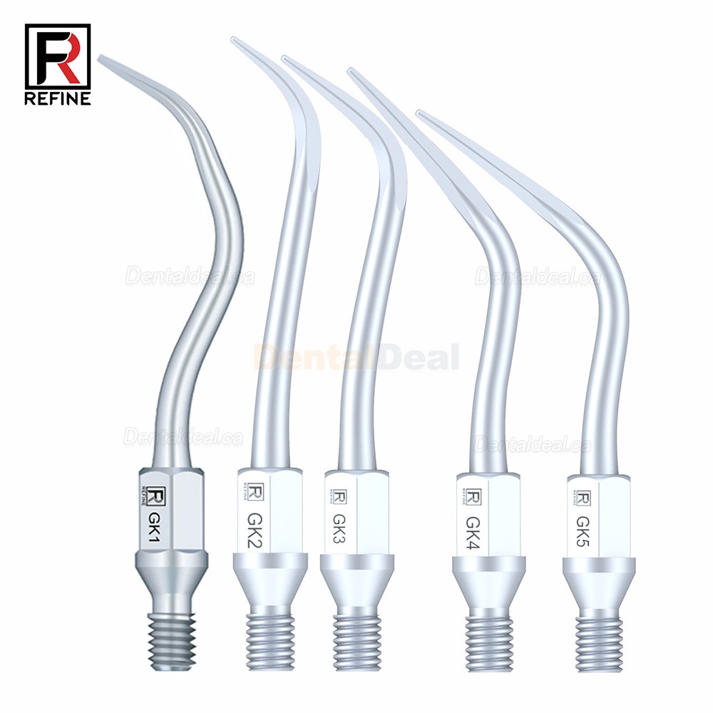 5Pcs Refine&reg; Dental Air Scaler Tips GK1 GK2 GK3 GK4 GK5 GK6 GK7 GK12 GK14 GK16 Fit KAVO SONICflex Scaler Handpiece